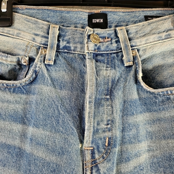 Anthropologie Edwin Kali Ankle Women’s Jeans Straight Relaxed Size 25 NWOT - Picture 4 of 12